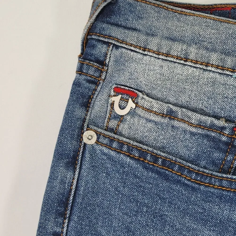 True Religion Men's Denim Jeans Rocco Relaxed Skinny Size 40x33 NEW‎